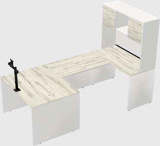 U-shaped desk