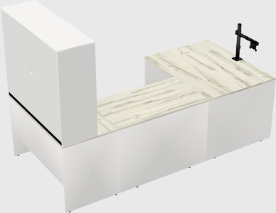 U-shaped desk