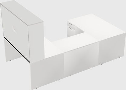 U-shaped desk