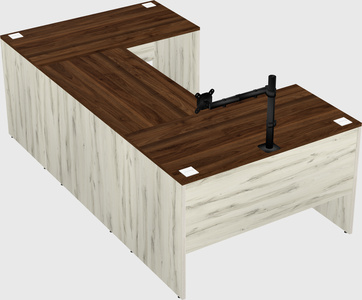 U-shaped desk