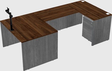 U-shaped desk