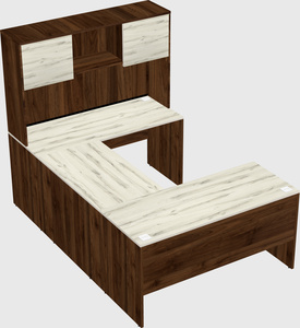U-shaped desk