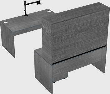 U-shaped desk
