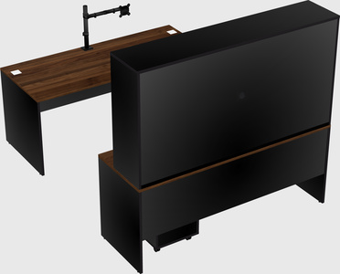 U-shaped desk