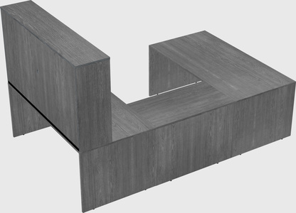 U-shaped desk