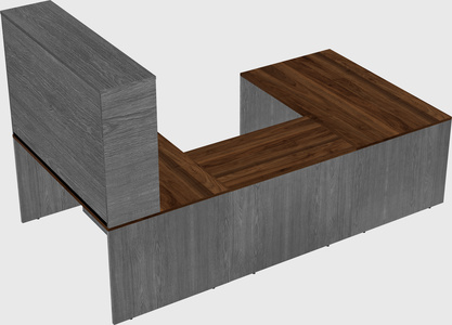 U-shaped desk