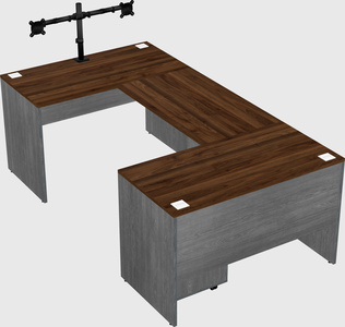 U-shaped desk