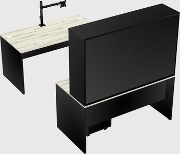 U-shaped desk