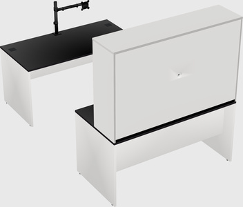 U-shaped desk
