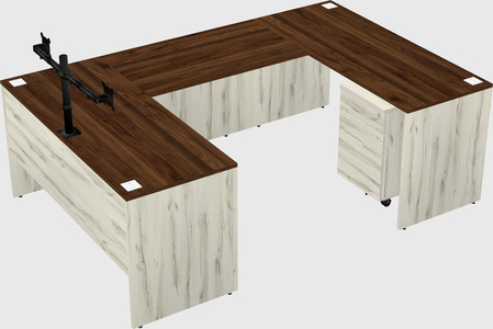 U-shaped desk