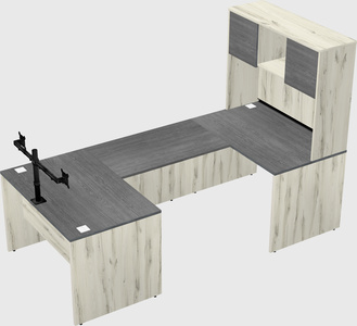 U-shaped desk
