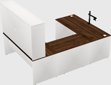 U-shaped desk