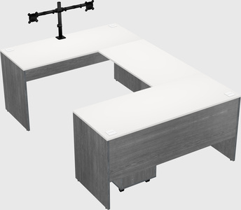 U-shaped desk