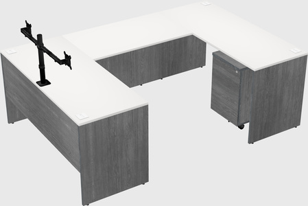 U-shaped desk