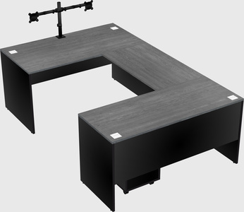 U-shaped desk