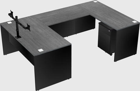 U-shaped desk