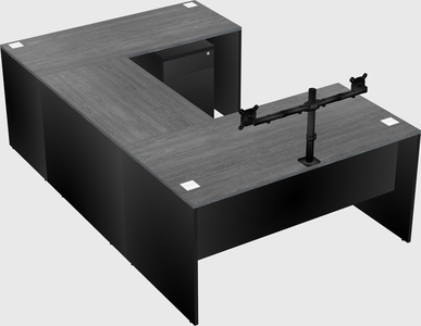 U-shaped desk