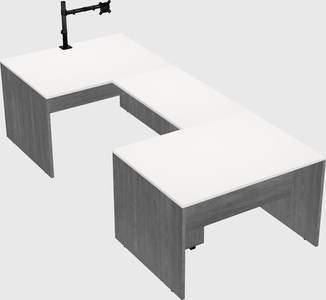 U-shaped desk