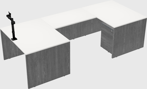 U-shaped desk