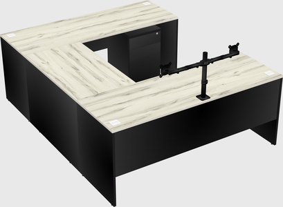 U-shaped desk