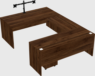 U-shaped desk
