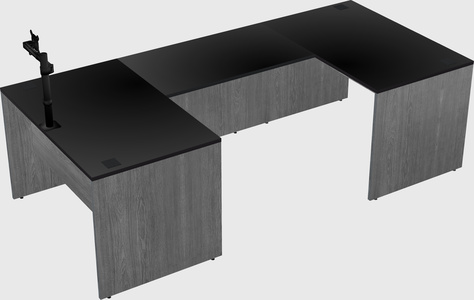 U-shaped desk