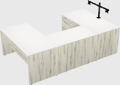 U-shaped desk