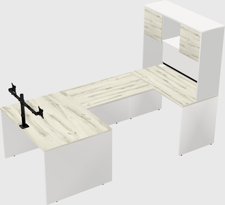 U-shaped desk