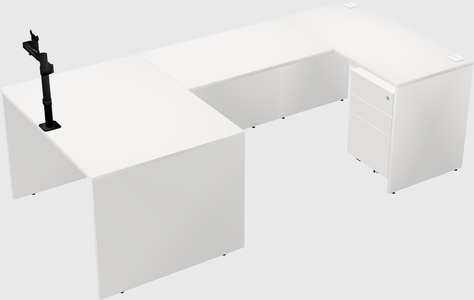 U-shaped desk
