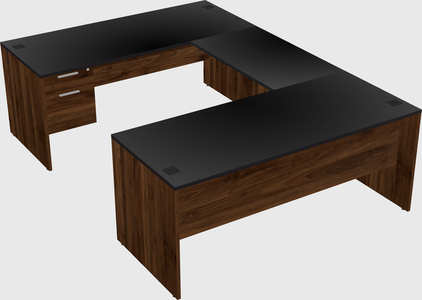 U-shaped desk