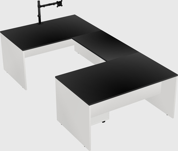 U-shaped desk