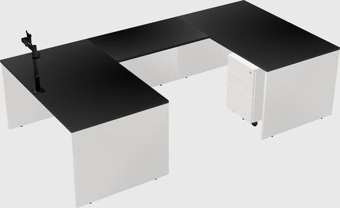 U-shaped desk