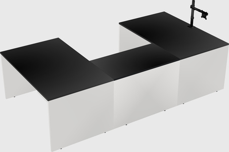 U-shaped desk