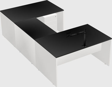 U-shaped desk