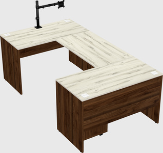 U-shaped desk
