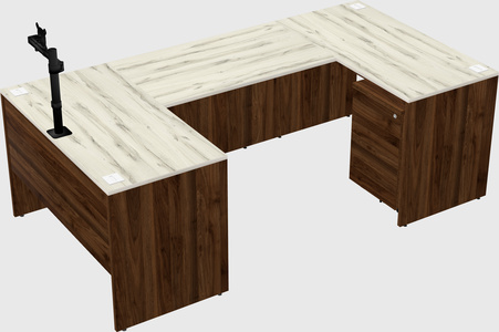 U-shaped desk