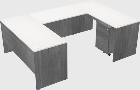 U-shaped desk