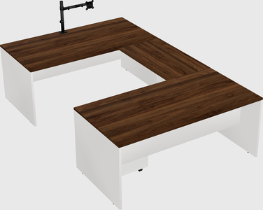 U-shaped desk