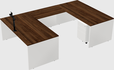 U-shaped desk