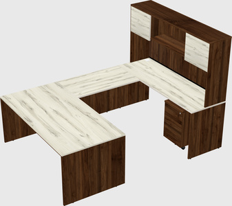 U-shaped desk