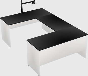 U-shaped desk