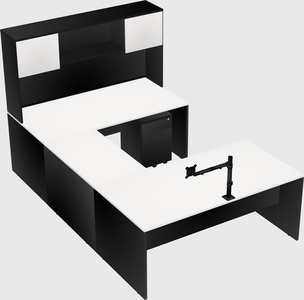 U-shaped desk
