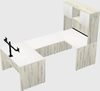 U-shaped desk