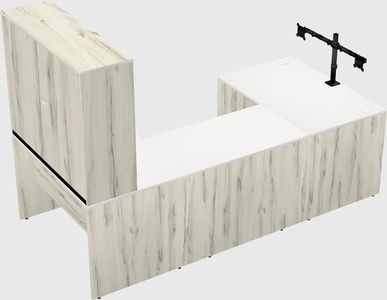 U-shaped desk