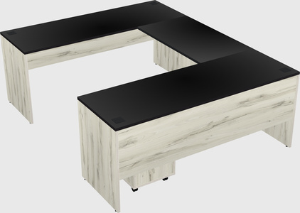 U-shaped desk