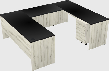 U-shaped desk