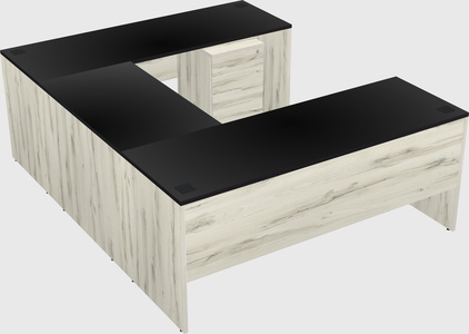 U-shaped desk