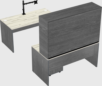 U-shaped desk