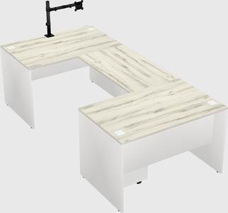 U-shaped desk