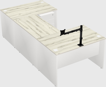 U-shaped desk